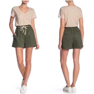 Vince Cedar Rope Tie Linen Blend Shorts